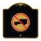 Signmission Designer Series Sign-No Truck, Black & Gold Aluminum Architectural Sign, 18" x 18", BG-1818-23558 A-DES-BG-1818-23558 - alternate 1